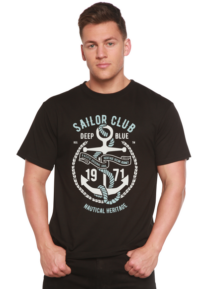 Sailor Club men's short sleeve graphic T-shirt in bamboo viscose and organic cotton