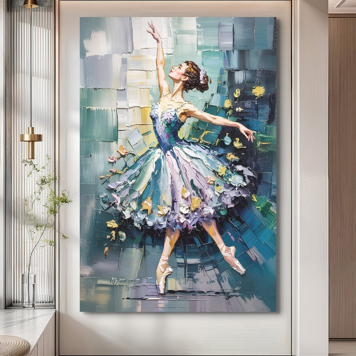 Ballerina Abstract Wall Art by Tailored Canvases