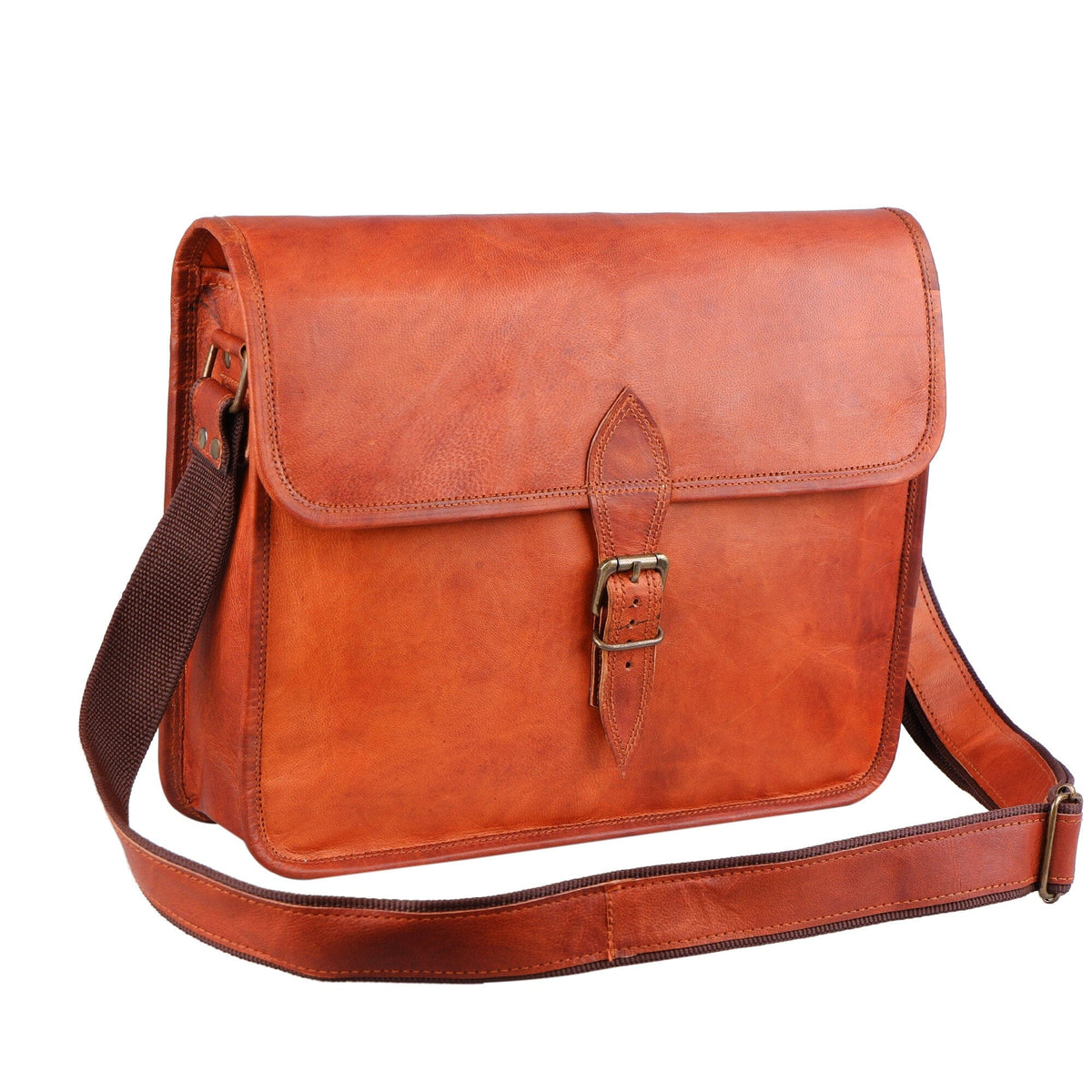 The Mascot Leather Messenger by Classy Leather Bags