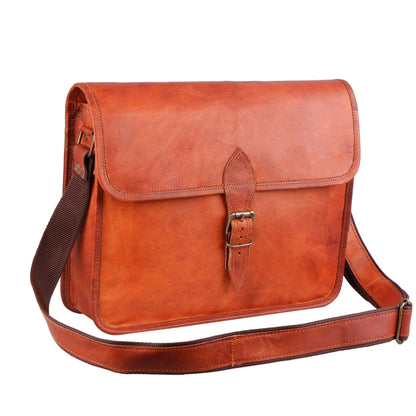 The Mascot Leather Messenger by Classy Leather Bags