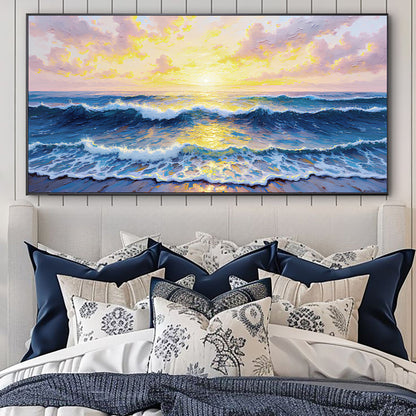 Golden Horizon Wall Art by Tailored Canvases