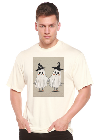 Cute Ghost men's bamboo graphic T-shirt – view 2