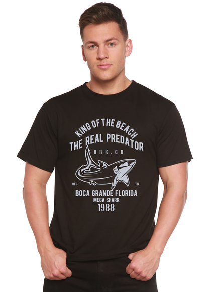 Shark Real men's short sleeve graphic T-shirt in bamboo viscose and organic cotton