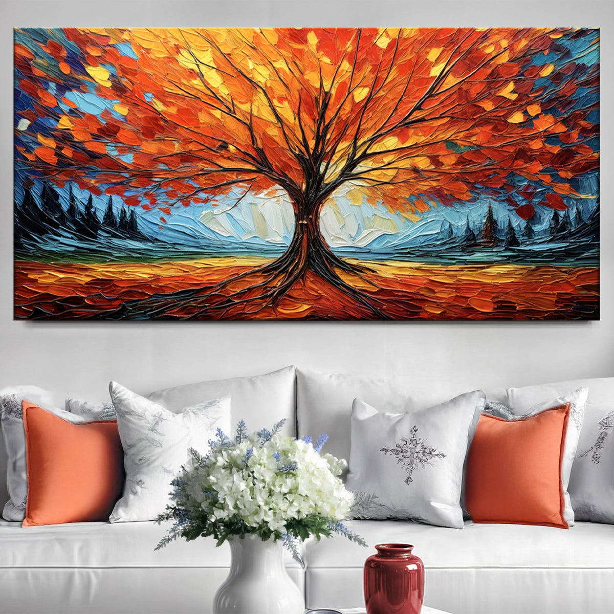 Autumn Fire Wall Art by Tailored Canvases