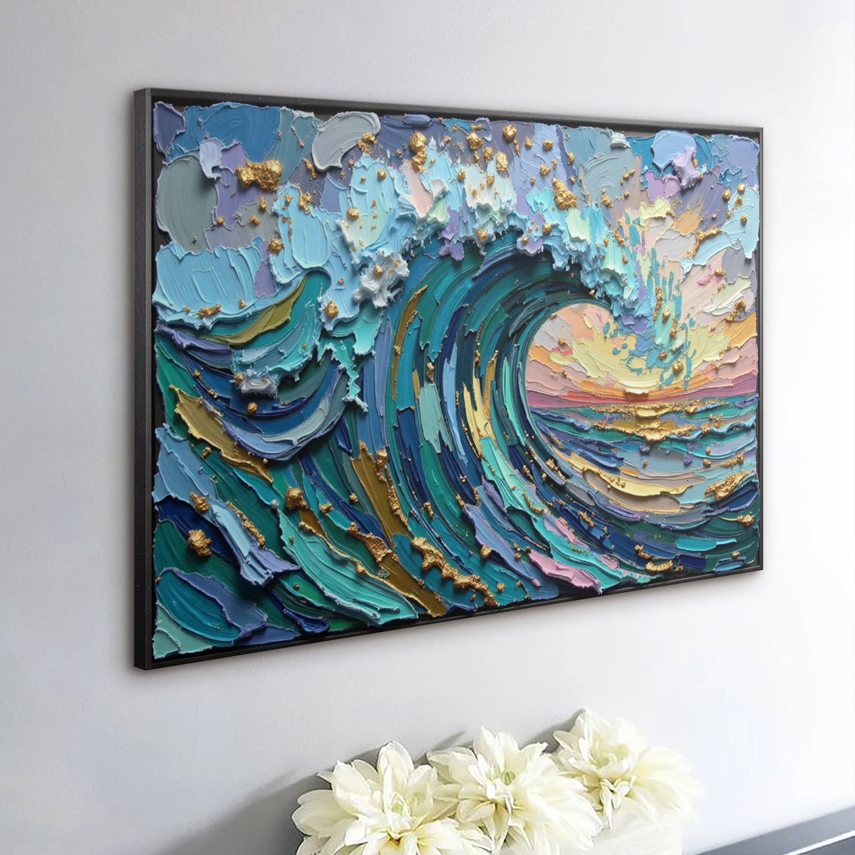 Golden Tide Wall Art by Tailored Canvases