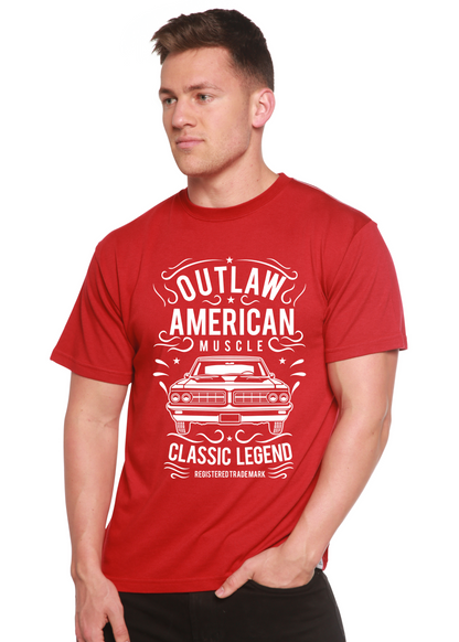 Outlaw American Muscle men's bamboo graphic T-shirt – view 4