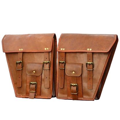 Motorcycle Side Pouch by Classy Leather Bags