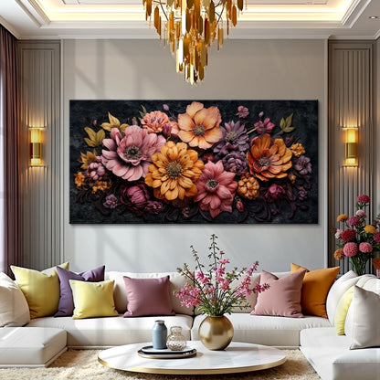 Colorful Floral Realistic Wall Art by Tailored Canvases