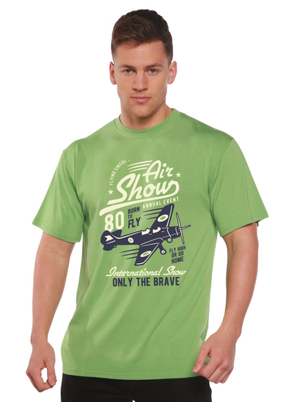 Air Show men's bamboo graphic T-shirt – view 4