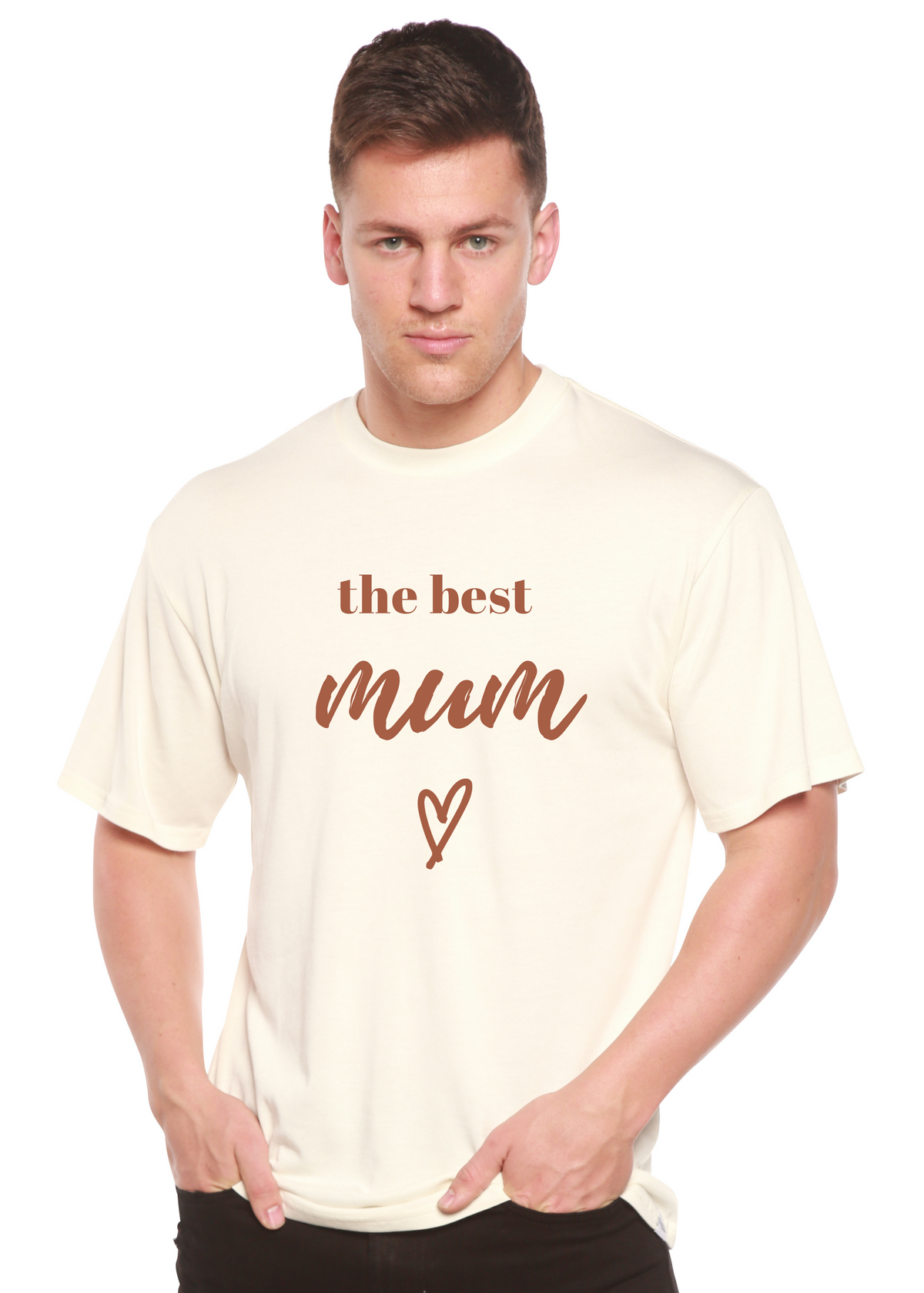 The Best Mum unisex bamboo graphic T-shirt – view 3