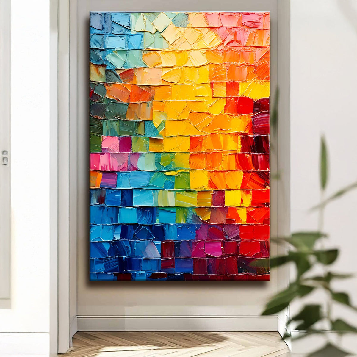 Spectrum Mosaic Wall Art by Tailored Canvases