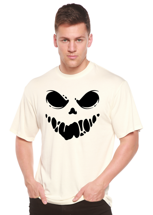 Halloween Boo men's short sleeve graphic T-shirt in bamboo viscose and organic cotton