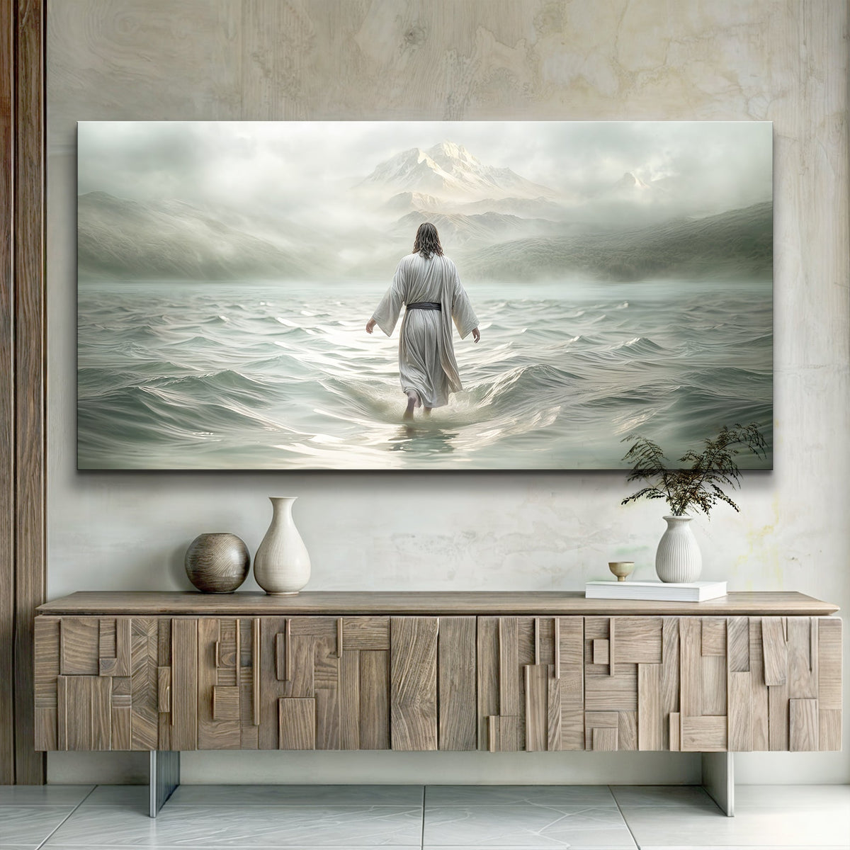 Walking on Water - Faith Wall Art VIII by Tailored Canvases