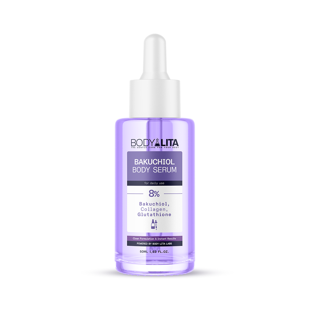 BodyLita Bakuchiol 8% Active Serum Body Serum, Retinol-Alternative Anti-Aging Treatment, 50ml by Beauty Care Bag