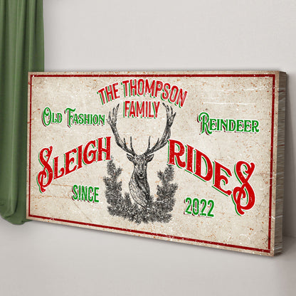 Christmas Reindeer Sign by Tailored Canvases