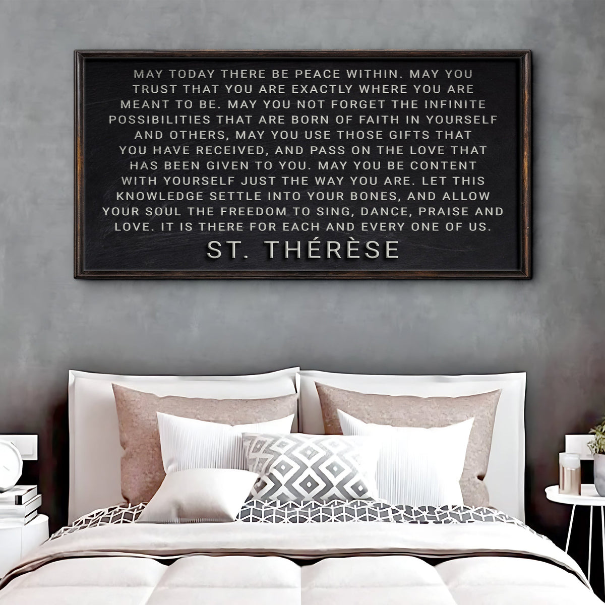May Today There Be Peace Within Faith Sign by Tailored Canvases