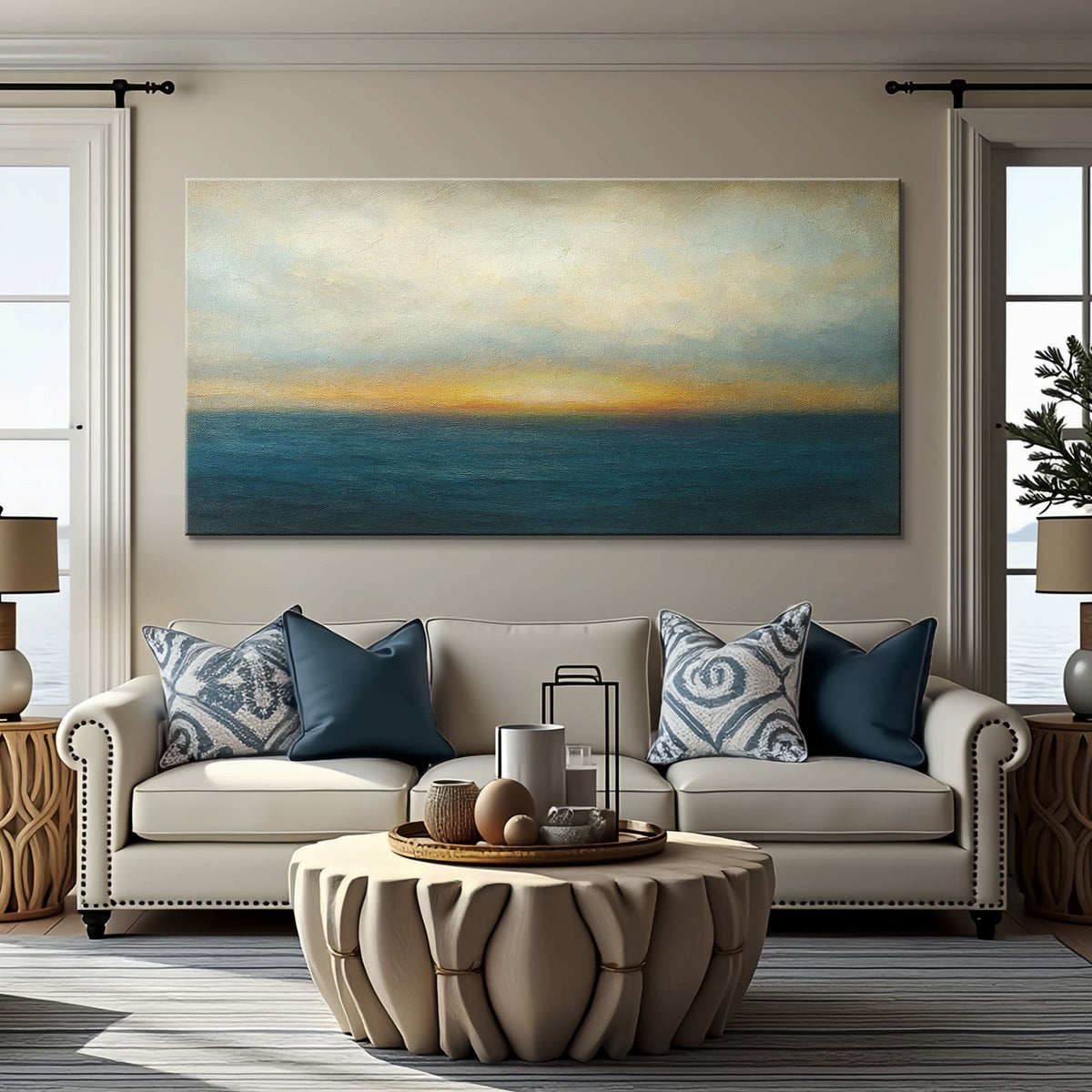 Waterscape Abstract Wall Art V by Tailored Canvases