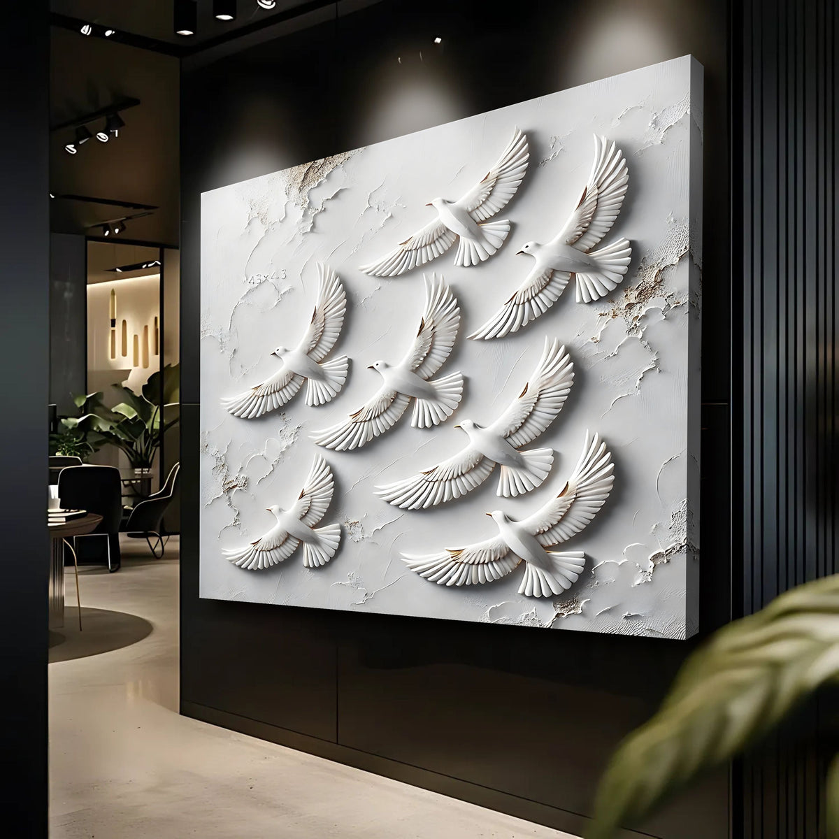 3D Birds Wall Art canvas by Tailored Canvases