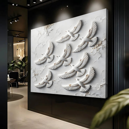 3D Birds Wall Art canvas by Tailored Canvases