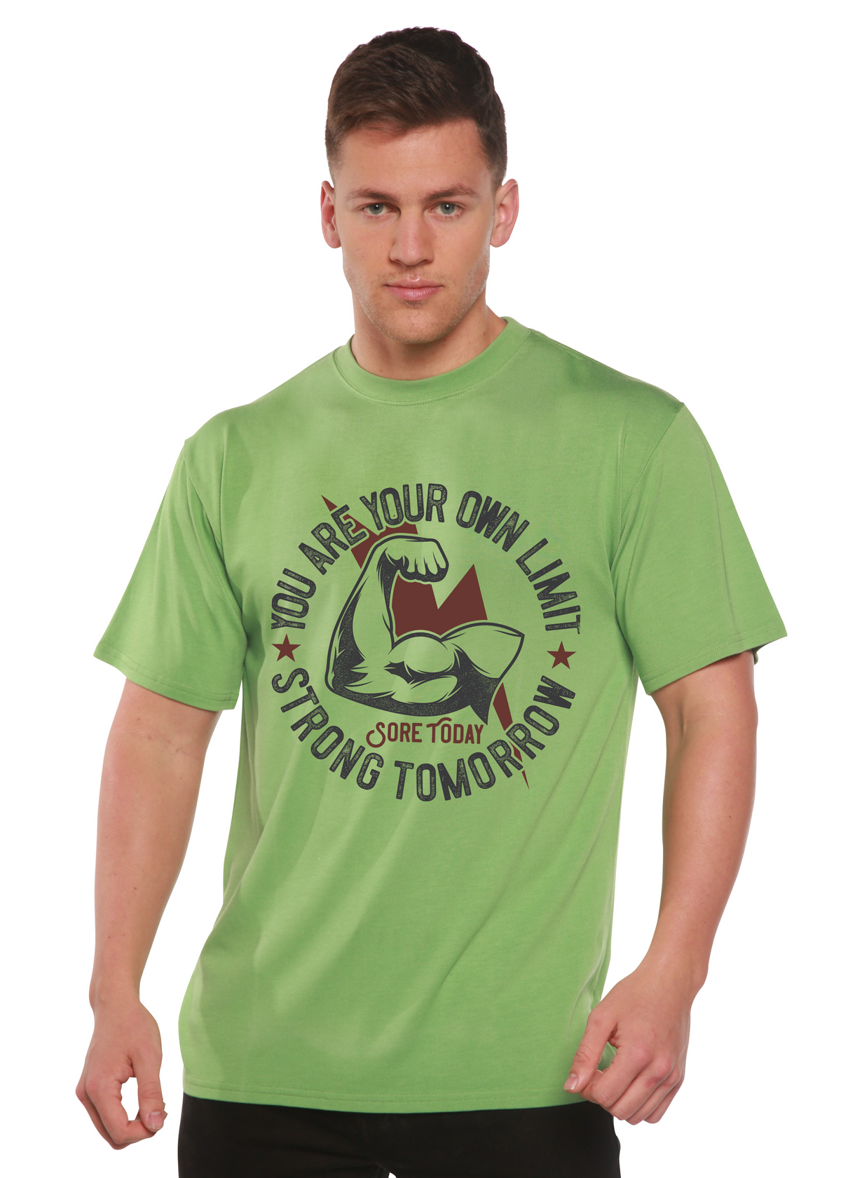 Strong Tomorrow men's short sleeve graphic T-shirt in bamboo viscose and organic cotton