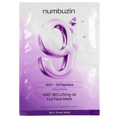 Numbuzin NAD+ BIO Lifting-sil Full Face Mask by AsiaBeautyMall