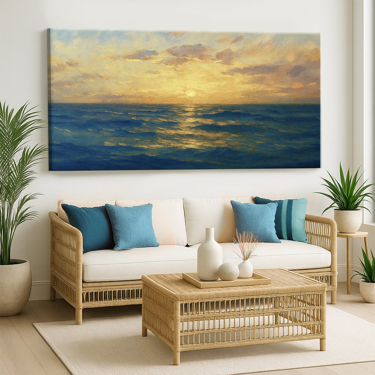 Waterscape Abstract Wall Art VII by Tailored Canvases
