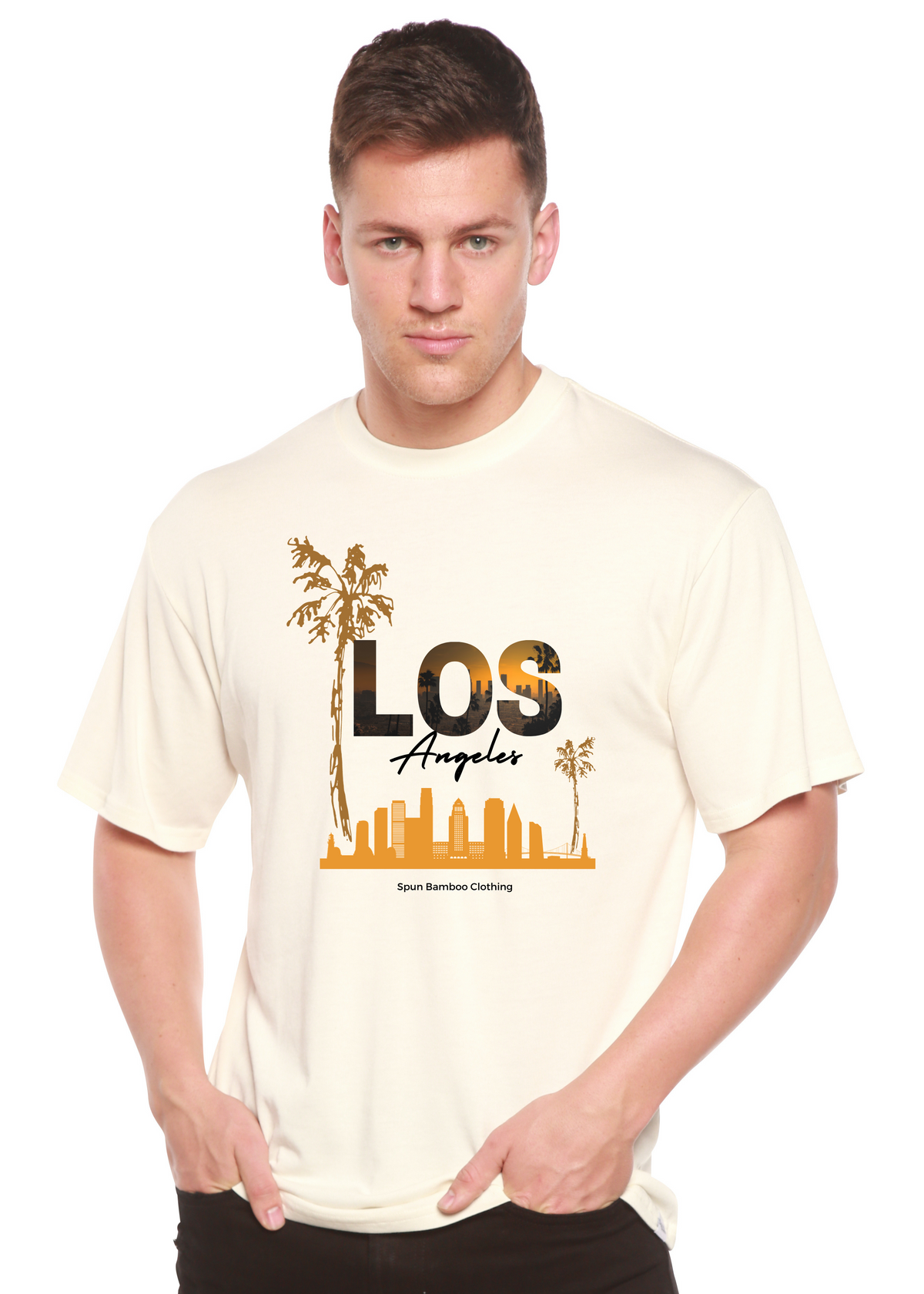 Los Angeles unisex bamboo graphic T-shirt – view 2