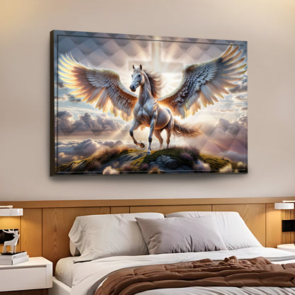 3D Horse Faith Wall Art VI canvas by Tailored Canvases