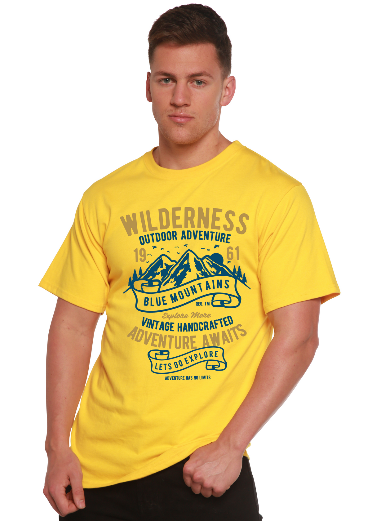 Wilderness men's bamboo graphic T-shirt – view 2
