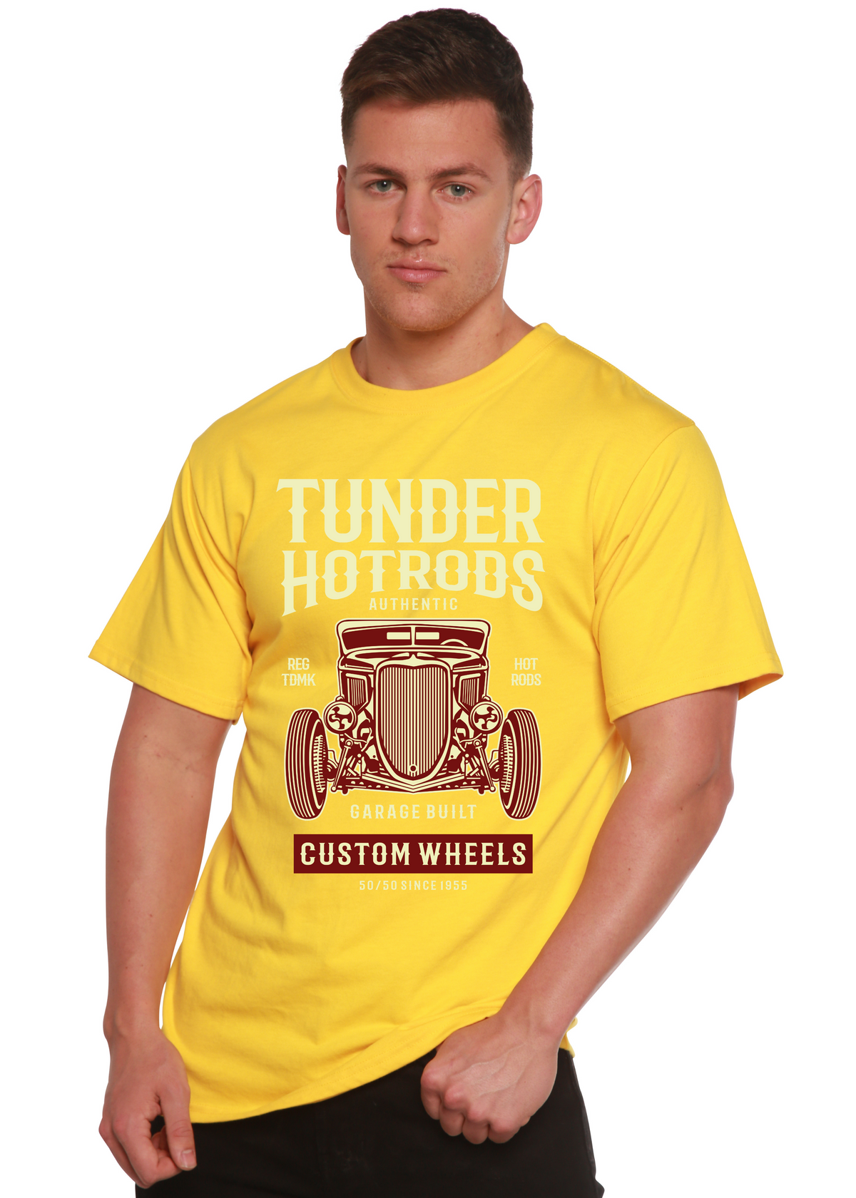 Thunder Hot men's bamboo graphic T-shirt – view 5
