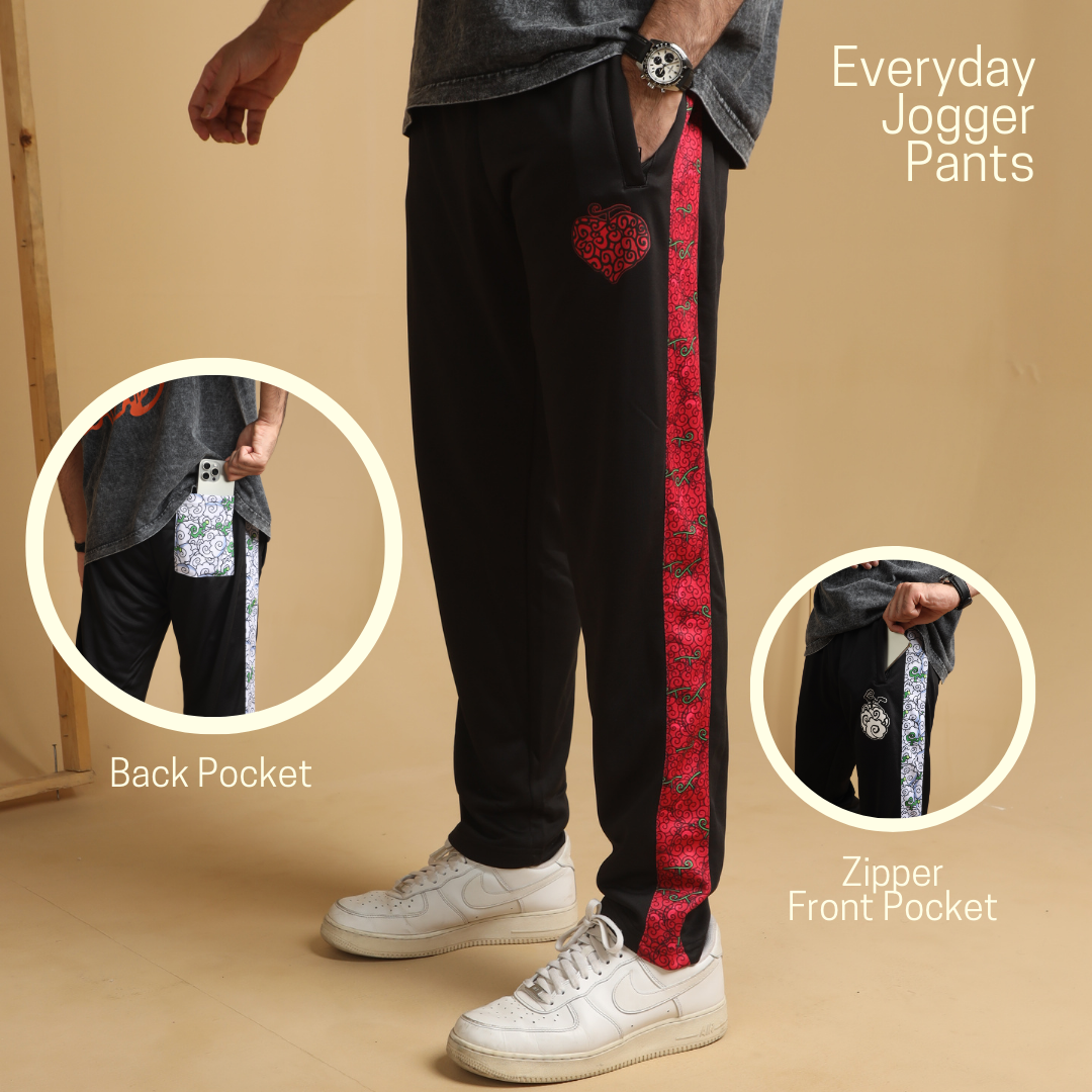 Op Op performance joggers with sublimated side stripe