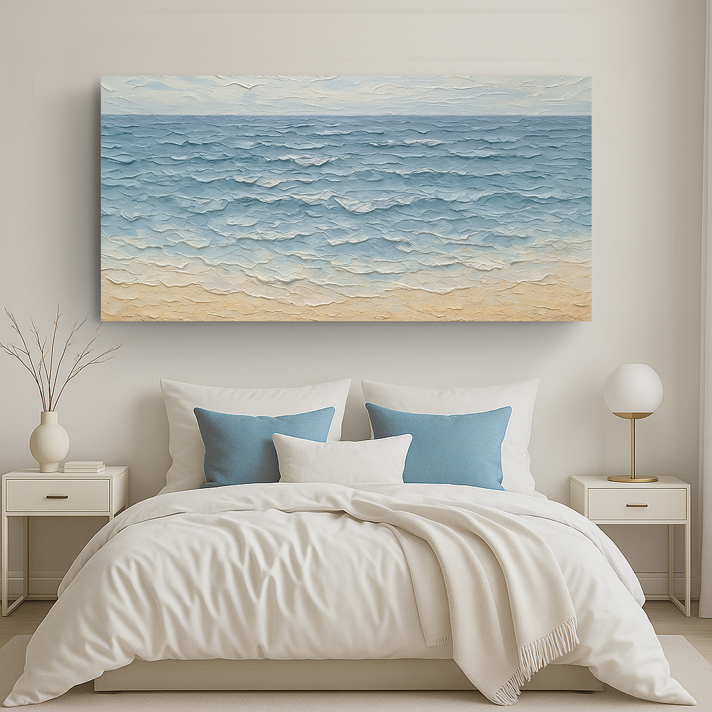 Serene Ocean Wave Coastal Wall Art VI by Tailored Canvases