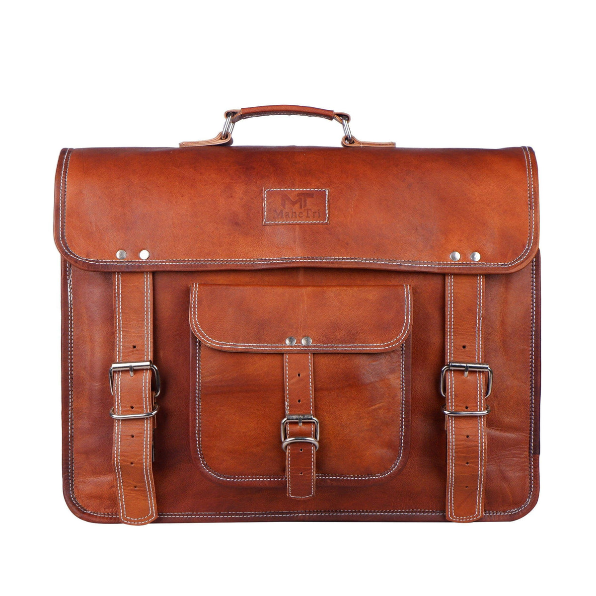 MaheTri Front Pocket by Classy Leather Bags