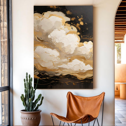 Auric Cloud Abstract Wall Art by Tailored Canvases