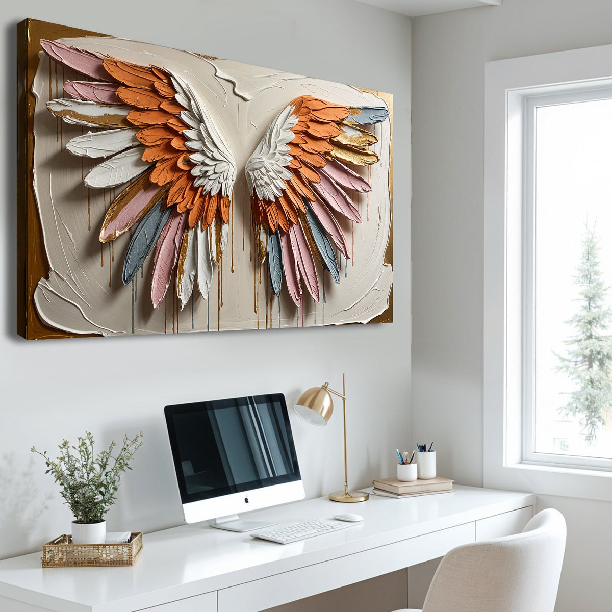 Angelic Wings Wall Art by Tailored Canvases