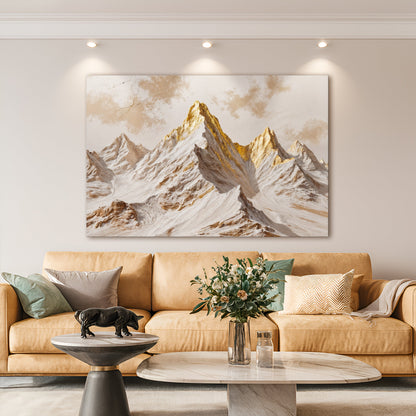 Golden Peaks Wall Art by Tailored Canvases