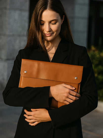 MacBook Leather Laptop Sleeve by Classy Leather Bags