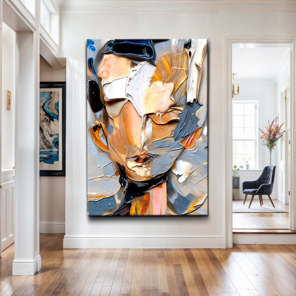 Beyond The Face Abstract Wall Art by Tailored Canvases