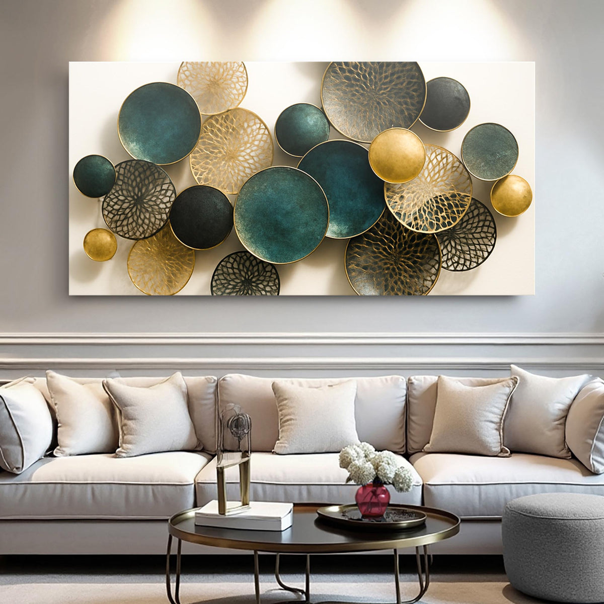 Lotus Leaf Abstract Wall Art VIII by Tailored Canvases