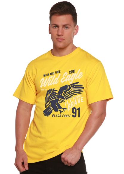 Wild Eagle men's bamboo graphic T-shirt – view 3