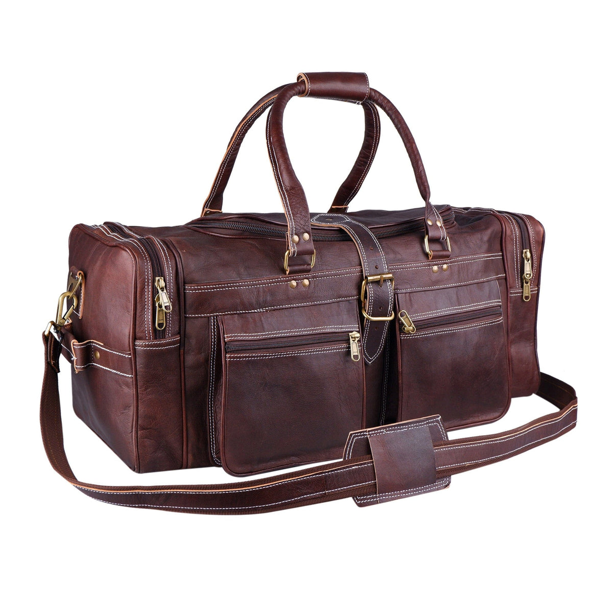 Baxter Vintage Duffel by Classy Leather Bags