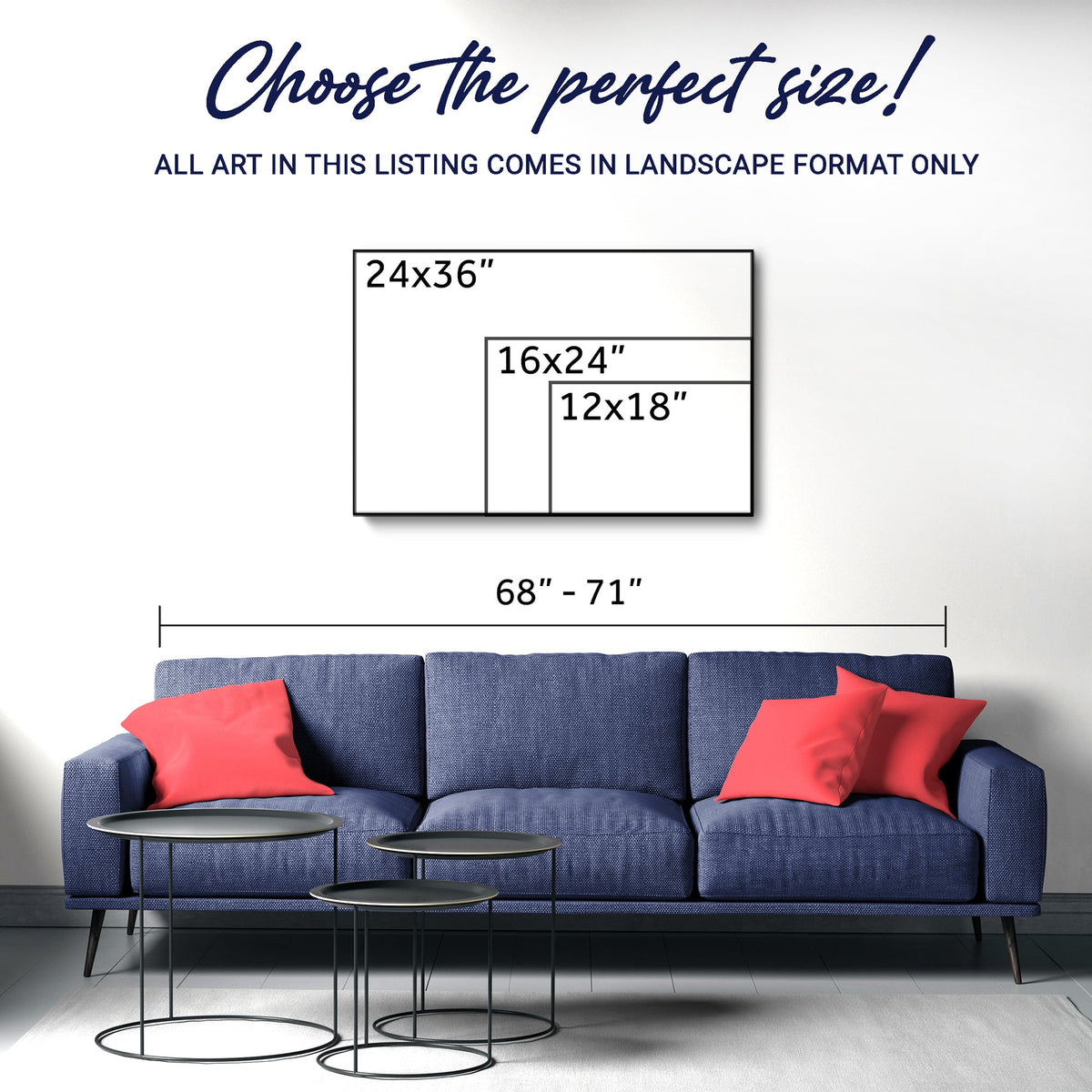 3D Coastal Wall Art V canvas by Tailored Canvases, view 3