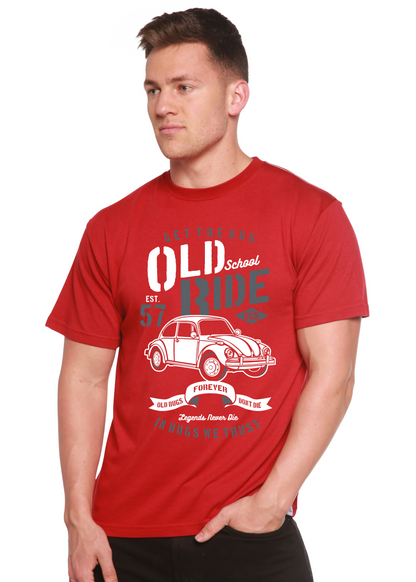 Old School Ride men's bamboo graphic T-shirt – view 5