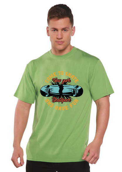 New York Skatepark men's bamboo graphic T-shirt – view 6