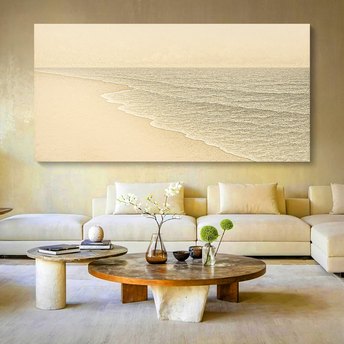 Beach Shoreline Coastal Wall Art III by Tailored Canvases