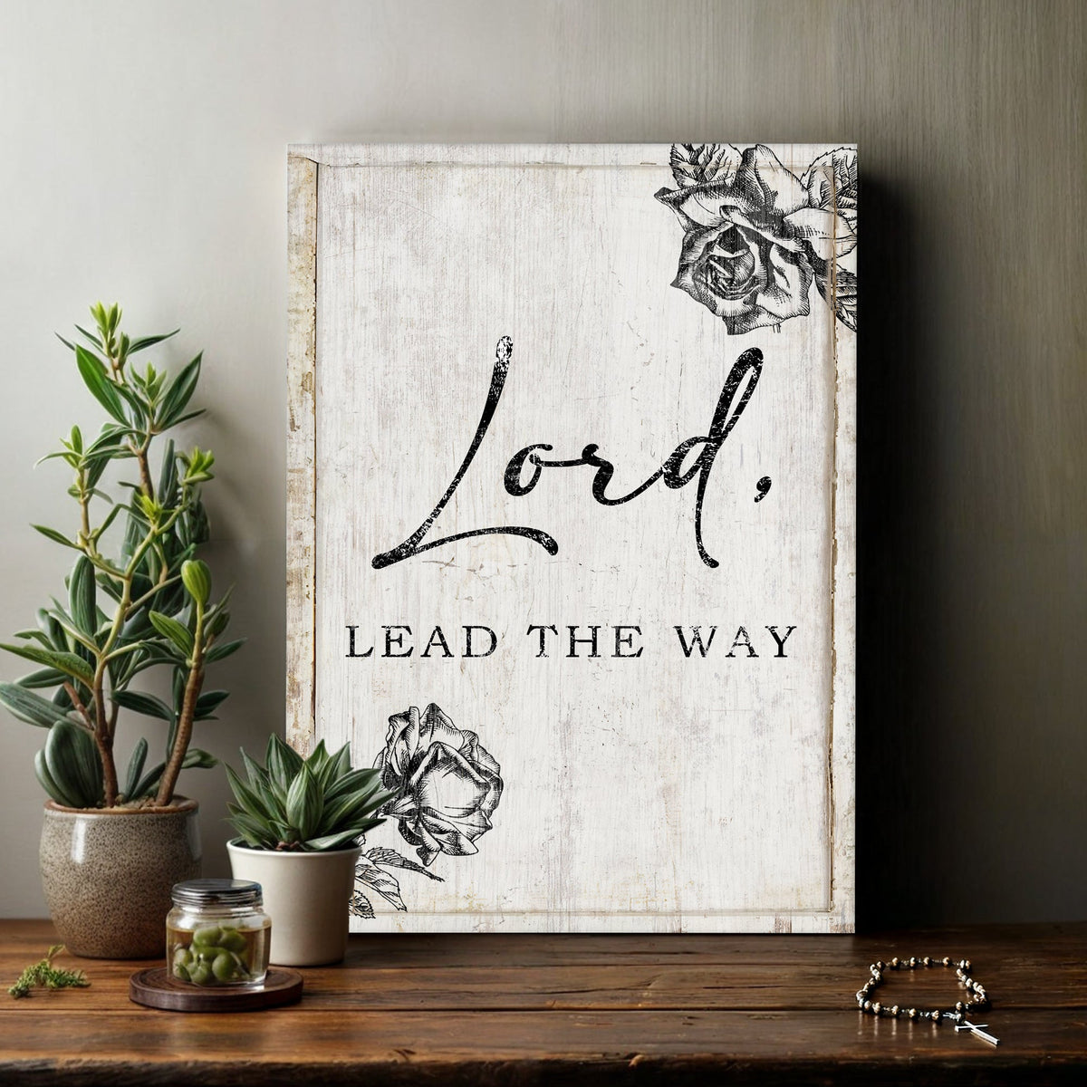 Lord Lead The Way Faith Sign by Tailored Canvases