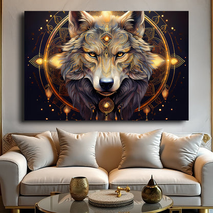 Wolf Head Wall Art by Tailored Canvases
