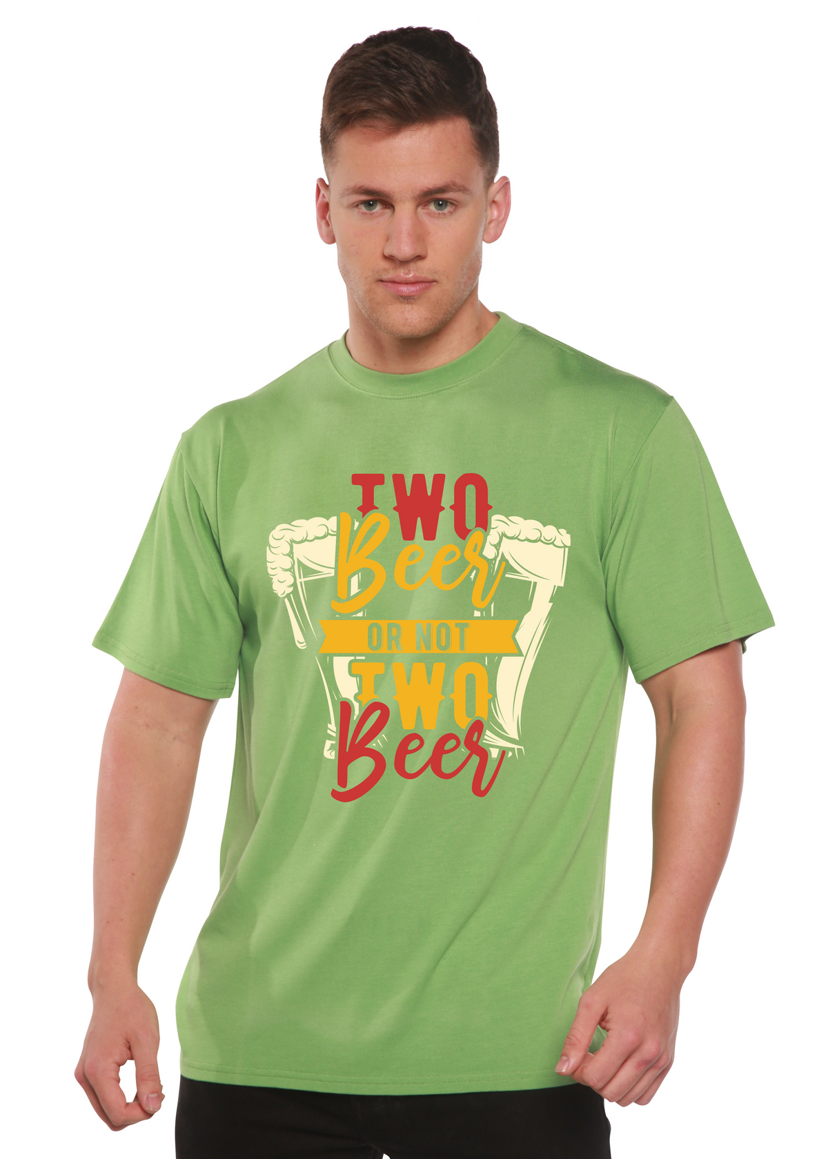 Two Beer men's bamboo graphic T-shirt – view 4