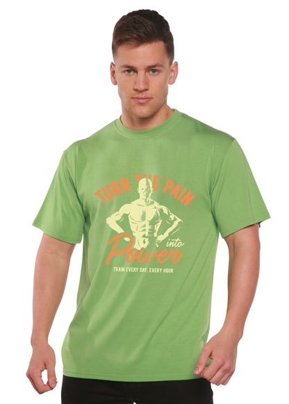 Turn the Pain men's bamboo graphic T-shirt – view 4