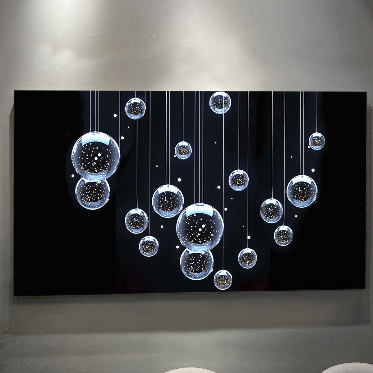 Modern Abstract Bubbles Wall Art by Tailored Canvases